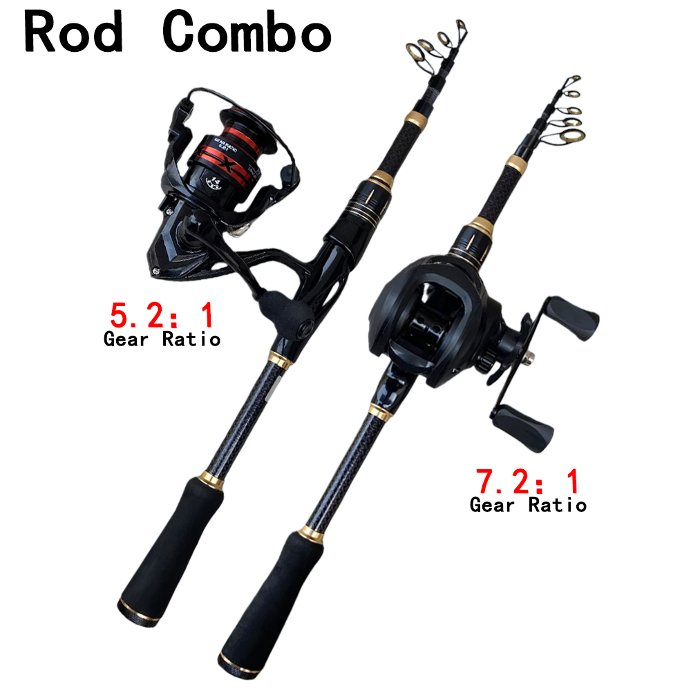 Telescopic Baitcasting Fishing - Spincast Reel 评论和价格