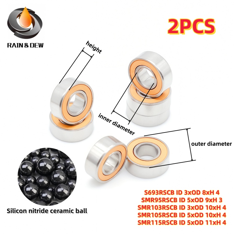 2PCS Miniature Ball Bearing 3x - Fly Reel 评论和价格